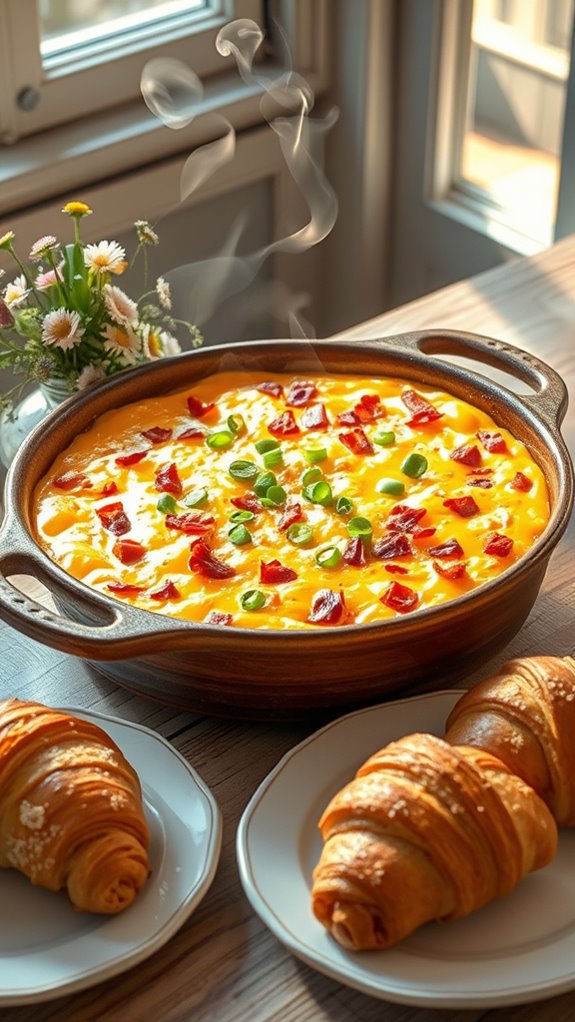 cheesy bacon egg delight