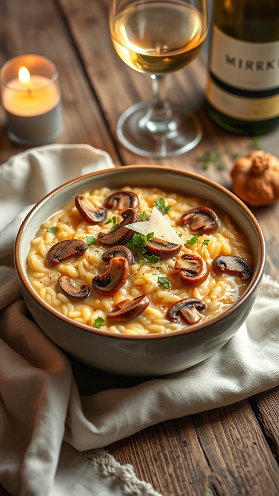 creamy mushroom risotto recipe
