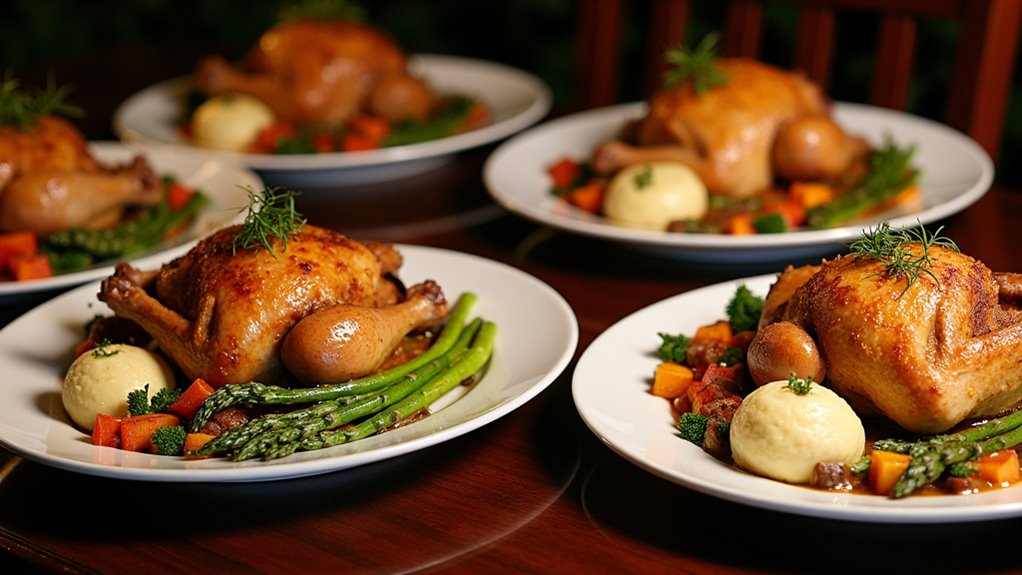 5 Roast Chicken Dinner Menus (Sides Included)