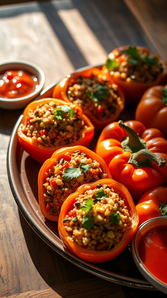 stuffed peppers with quinoa