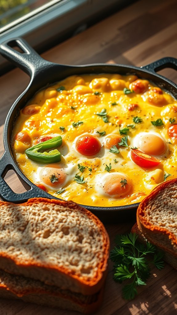 veggie cheese baked breakfast