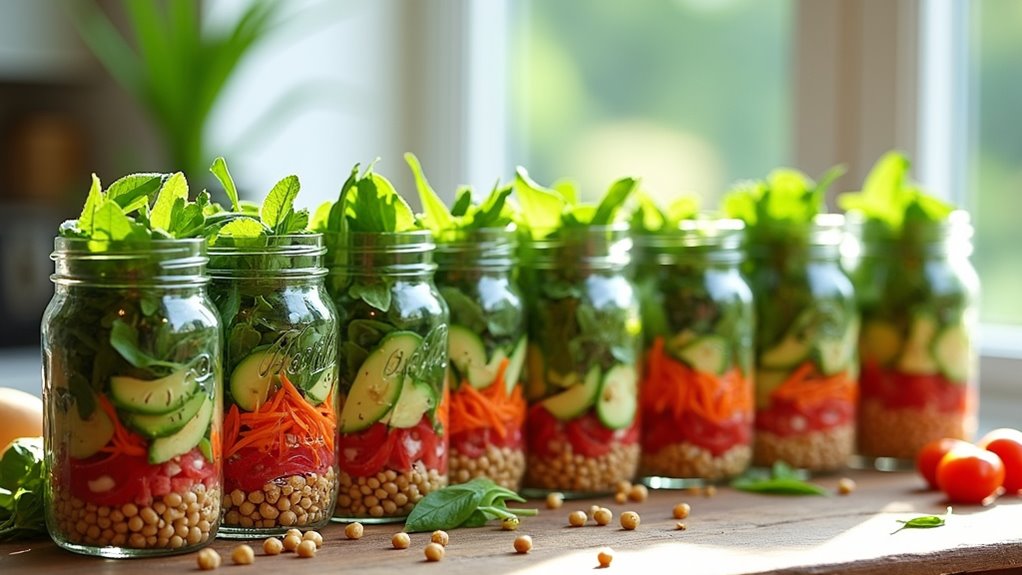 8 Mason Jar Salads for Work Lunches